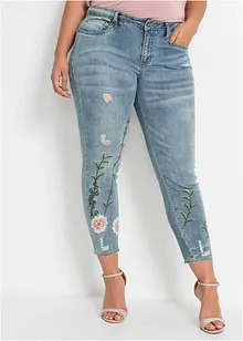 Jeans met borduursel, bonprix