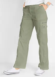 Mid waist cargo jeans in een katoenmix, bonprix