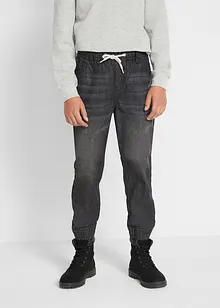 Jongens denim instapbroek (set van 2), bonprix