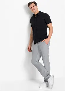 Stretch overhemd met korte mouwen, slim fit, bonprix