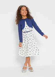 Meisjes jurk, bolero en riem (3-dlg. set), bonprix