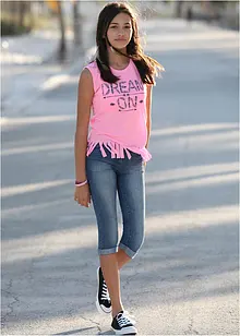 Capri jeans mid waist, bonprix