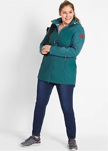Bedrukte softshell jas, slanke pasvorm, waterafstotend, bonprix
