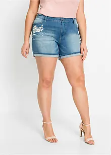 Jeans short met versiering, bonprix