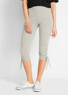 Capri legging met plooitjes (set van 2), bonprix