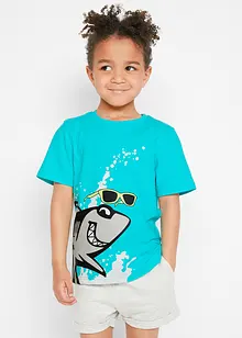 Kinderen T-shirt (set van 2) van biologisch katoen, bonprix