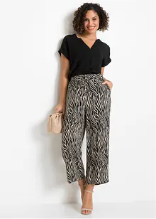 Gedessineerde culotte van soepele viscose, bonprix
