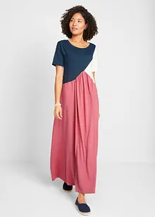 Wijde maxi shirtjurk van katoen-viscose, bonprix