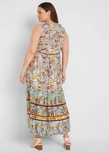 Geweven maxi jurk met print, bonprix