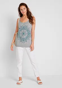 Katoenen top met mandala print, bonprix