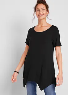 Puntig toelopend longshirt, korte mouw, bonprix