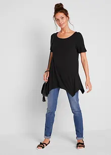 Puntig toelopend longshirt, korte mouw, bonprix