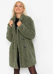 Korte oversized coat in wollen look, bonprix