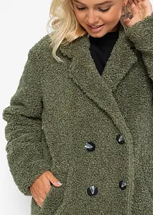 Korte oversized coat in wollen look, bonprix