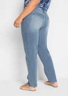 Soft stretch jeans in chinostijl, cropped, bonprix