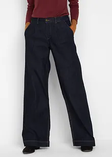 Wide leg jeans high waist met een comfortabele tailleband, bonprix