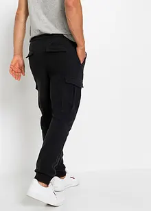 Cargo broek van fleece, regular fit, bonprix