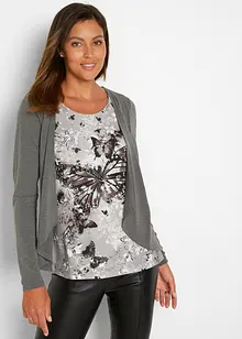 2-in-1 shirt met print, bonprix