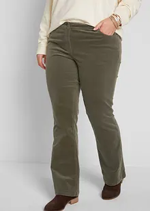 Stretch corduroy broek, bootcut, bonprix