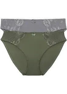 Slip met subtiel kant (set van 2), bonprix