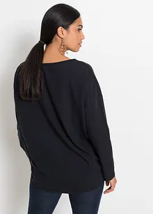 Off-shoulder shirt met kerstmotief, bonprix