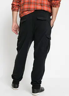 Cargo broek van fleece, regular fit, bonprix