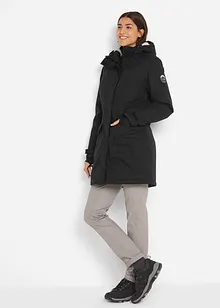 Outdoor parka met teddy fleece en capuchon, waterdicht, bonprix