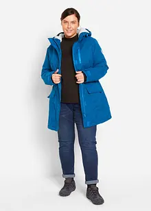 Outdoor parka met teddy fleece en capuchon, waterdicht, bonprix