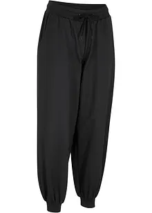 Joggingbroek met wijde pijpen, cropped, bonprix