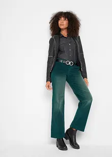 Stretch corduroy broek, wijd, bonprix