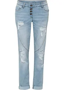 Boyfriend jeans destroyed met gerecycled polyester, bonprix