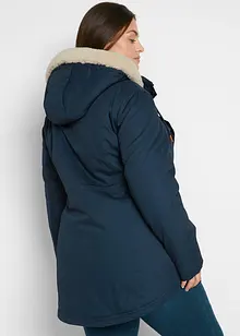 Gewatteerde parka met imitatiebont, bonprix