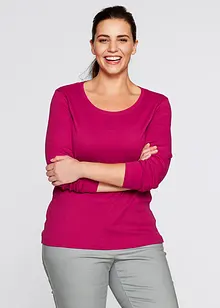Katoenen longsleeve met ronde hals, bonprix