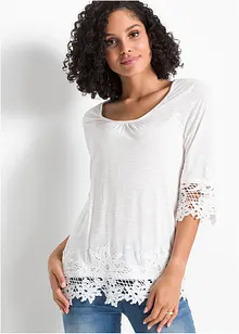 Shirt met kant, bonprix