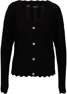 Kort ajour vest met viscose, bonprix