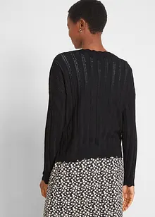 Kort ajour vest met viscose, bonprix