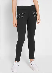 Meisjes stretch broek met ritsjes opzij, bonprix