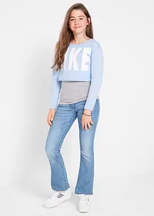 Meisjes stretch jeans, bootcut, bonprix