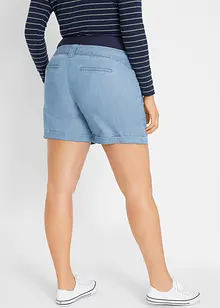 Linnen zwangerschapsshort in denim look, bonprix