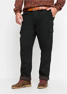 Regular fit stretch cargo thermobroek, straight, bonprix