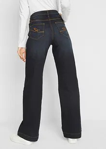 Wide leg jeans met mid waist, bonprix