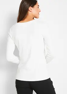 Longsleeve met carréhals (set van 2), bonprix