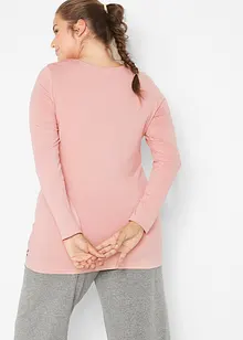 Longshirt (set van 2) met biologisch katoen, bonprix