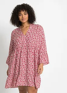 Jurk met volants van viscose, bonprix