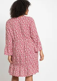 Jurk met volants van viscose, bonprix