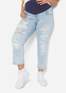 Cropped zwangerschapsjeans met destroyed effecten, bonprix