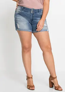 Jeans short met mid waist, bonprix