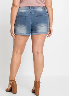 Jeans short met mid waist, bonprix