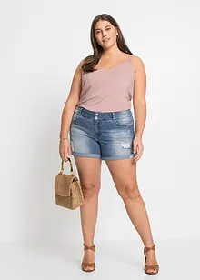 Jeans short met mid waist, bonprix