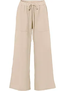 Wijde broek van linnen, bonprix